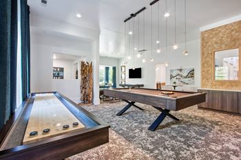 Social lounge with billiards and tvs